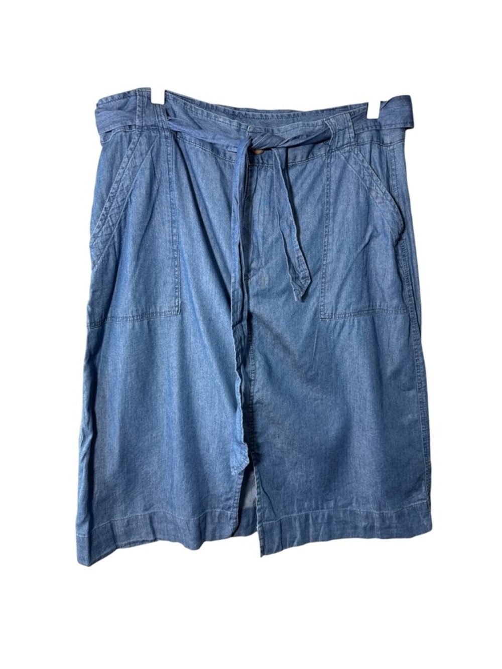 Joe Fresh Blue Lightweight Cotton Skirt Size 14 NWT Brand New